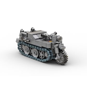 Build Army Kettenkrad Tracked Motorcycle (B0002)