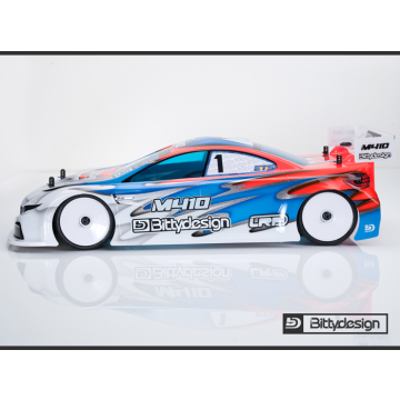 Bittydesign M410 190mm Clear TC bodyshell - Light Bodyshell (BD-TC-190M410)