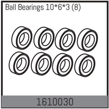 Absima Ball Bearings 10*6*3 (8) (AB1610030)