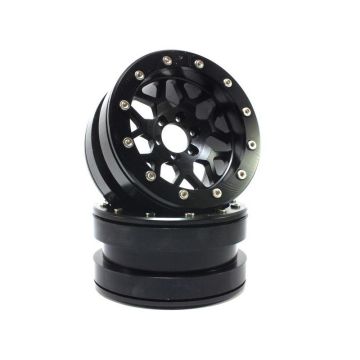 Metsafil Beadlock Wheels PT-MESH black/black 2.2 (2) w/o Hub (MT2210BB)