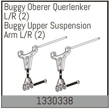 Absima Buggy Upper Suspension Arm L/R (2) (AB1330338)
