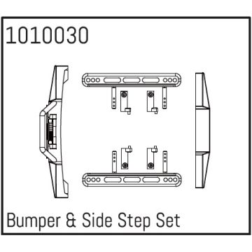Absima Bumper & Side Step Set