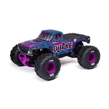 Arrma 1/10 QUAKE 223S DSC 2WD RTR Brushless Monster Truck, Purple (C-ARA3537T3)