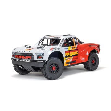 Arrma 1/8 MOJAVE 4S 4X4 BLX DT (with Centre Diff) RTR White (C-ARA4404T1)