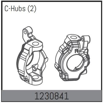 Absima C-Hubs Set L/R With Inserts  (AB1230841)