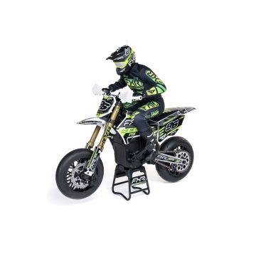 Losi 1:4 Promoto-SM FXR Supermoto Motorcycle RTR, White (C-LOS-2272)