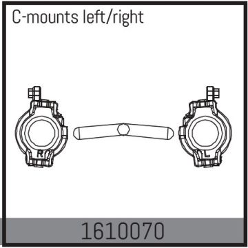 Absima C-Mounts Left/Right (AB1610070)