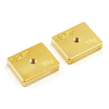 Centro Precision Brass 10G Balancing Weights (Pr) (C0511)