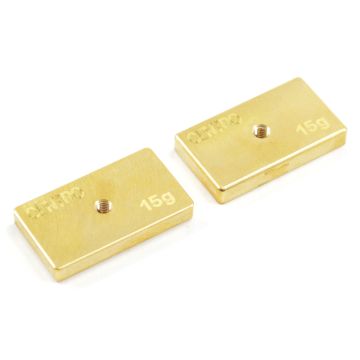 Centro Precision Brass 15G Balancing Weights (Pr) (C0512)