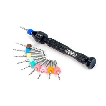 Centro Precision Shock Piston Twist Drill  1.1-2.0mm w/ Aluminium Handle (C0516)