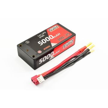 Centro 5000mAh 2s 7.4V 100C Hard Case Shorty (C5015)
