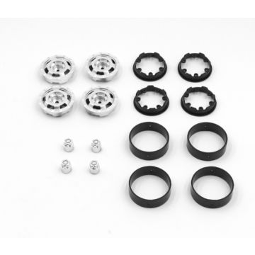 Absima CR-18P Truck 1.2" Bead Lock Wheels (Silver)