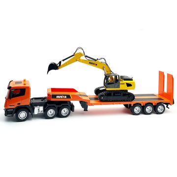 Huina 9CH RC Platform Trailer & 6CH Excavator 2.4G Set (CY1319)