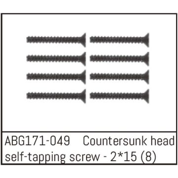 Absima Countersunk Screw M2*15 (8) (ABG171-049)