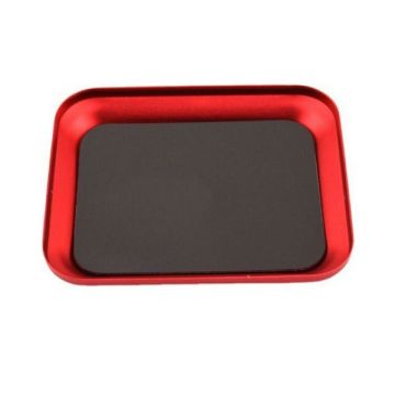 SC Models Aluminium Magnetic Screw Tray - Red (SCDTEL01003A)