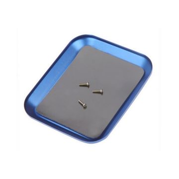 SC Models Aluminium Magnetic Screw Tray - Blue (SCDTEL01003B)