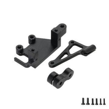 SC Models Aluminum Servo Mount Set, Losi Promoto - Black (SCPMX1406A)