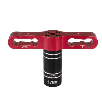 SC Models Aluminium 17mm Wheel Nut Wrench - RED (SCDTTA42001A)