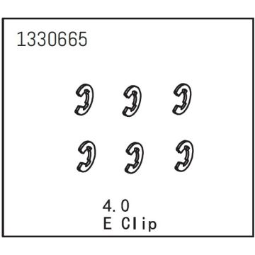 Absima E Clip 4.0 (6) (AB1330665)