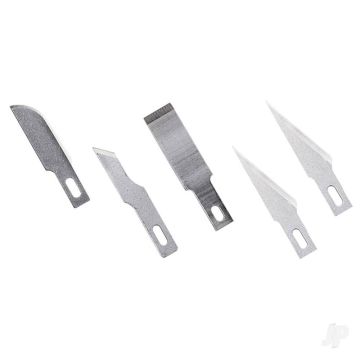 Assorted Light Duty Blades (#10, #16, #17, 2x #11),Shank 0.25" (0.58 cm) (5 pcs) (EXL20014)