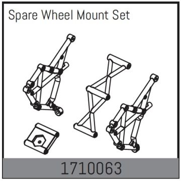Absima Spare Wheel Mount Set (AB1710063)