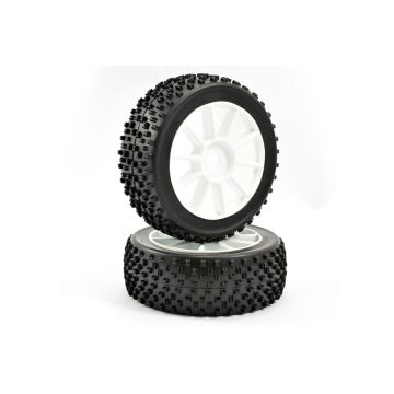 Fastrax 1:8th Premounted Buggy Tyres 'Maths /10 Spoke" (FAST0007)