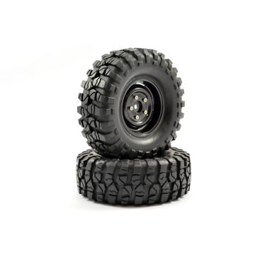 Fastrax 1:10 Crawler Sawblock 1.9 Scale Steel Wheel ÃƒÂ¸108mm Tyre (Black) (FAST1266B)