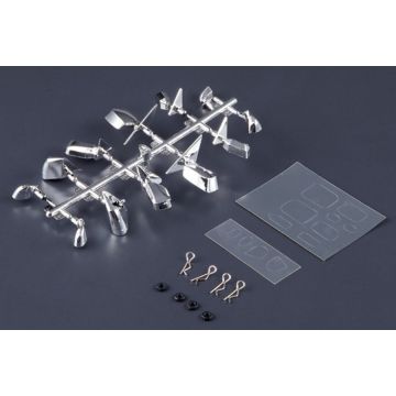 Fastrax Wing Mirror Set Chrome - 6 Types (FAST2223)