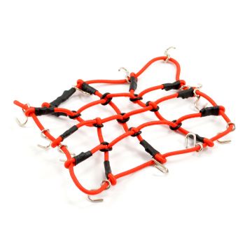 Fastrax Luggage Net With Hooks L130mm x W110mm - Red (FAST2311R)