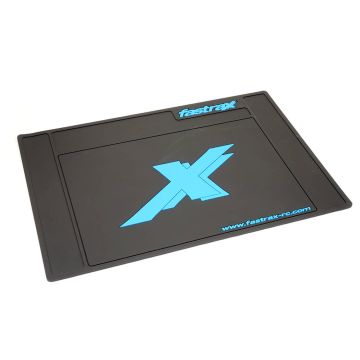 Fastrax Medium Rubber Pit Mat - Black 62 x 42cm (FAST413M-BK)