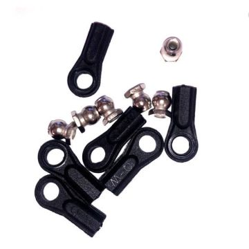 Fastrax Rose Joints (6) Black W/Ball (FAST46BK)