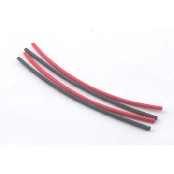 Fastrax 1.6mm x 10CM Heatshrink Red/Black (4) (FAST96)