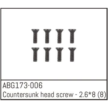 Absima Flat Head Screw M2.3*6 (8) (ABG173-006)