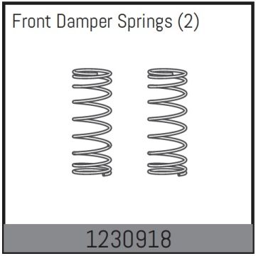 Absima Front Damper Spring (2) (AB1230918)