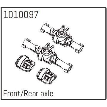 Absima Front/Rear Axle Set - PRO Crawler 1:18
