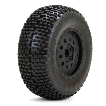 Losi Premount Eclipse Tire/Wheel Front (2): XXX-SCT (G-LOS43004)