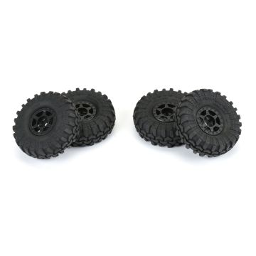 Proline 1:24 Interco Super Swamper F/R 1.0" Tires MTD 7mm Black (G-PRO10214-10)
