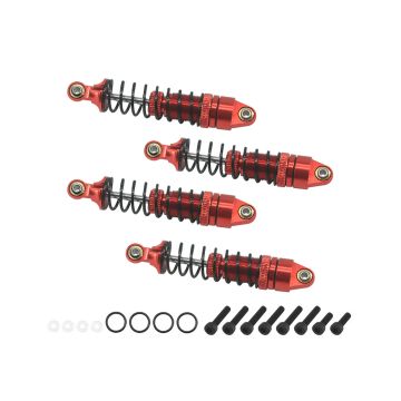 RC Overhaul Aluminum Shock Set (Fr&Rr) Red, Grom (G-RCO-AR025R)