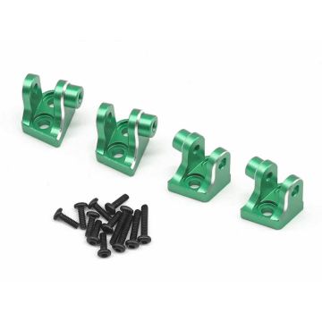 RC Overhaul Axle Link Mount Fr & Rr Green Alum 4pcs, LMT Mini (G-RCO-LOS03G)
