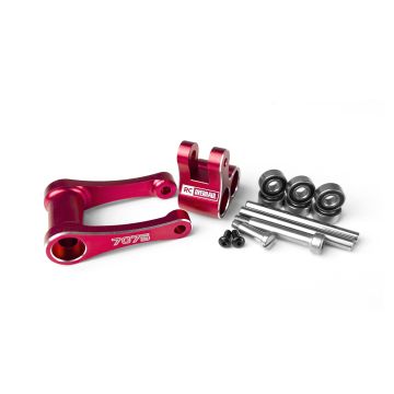 RC Overhaul Aluminum Knuckle & Pull Rod, Promoto, Red (G-RCO-MX04R)