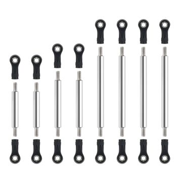 RC Overhaul Straight Rod Set SS 8pcs TRX-4M (G-RCO-TRX014)
