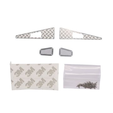 RC Overhaul Hood Trim Fittings Silver TRX-4M Defender (G-RCO-TRX017S)