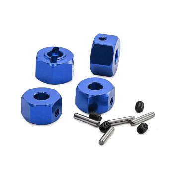 RC Overhaul Aluminium Hex Drive (pk4), Blue, Traxxas Mini Maxx (G-RCO-TRX048BL)