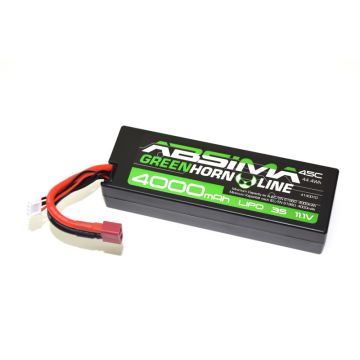 Absima Greenhorn V2 Lipo 11.1V-50C 4000 Hardcase (T-Plug) (AB4140010)