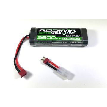 Absima Greenhorn V2 NiMh 7.2V 3600 (T-Plug + Tamiya Adaptor) (AB4100011)