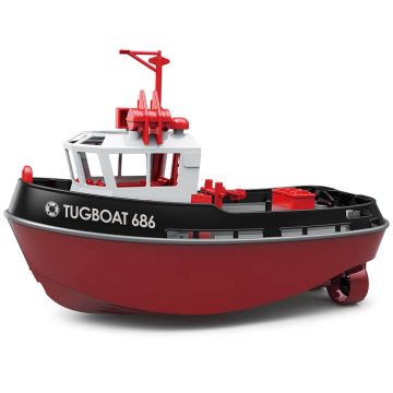 Heng Long 1:72 RTR Tugboat 686 2.4Ghz 230mm - Black (HL3800-B)