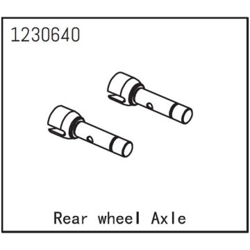 Absima Rear Wheel AXLe (2) (AB1230640)