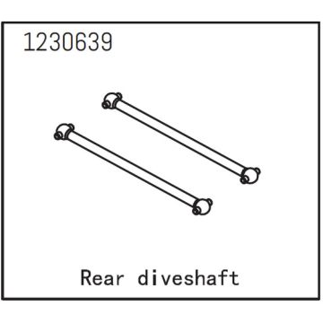 Absima Rear Drive Shaft (2) (AB1230639)