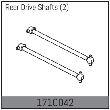 Absima Rear Drive Shafts (2) (AB1710042)