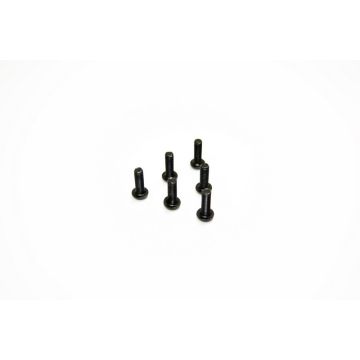 Absima Button Head Hex Screw M3x10 (6) AB2.8 BL (AB1330187)